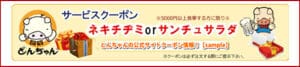 とんちゃんの公式サイトクーポン情報！【sample】